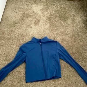 Balance Athletica Blue Cropped Zip